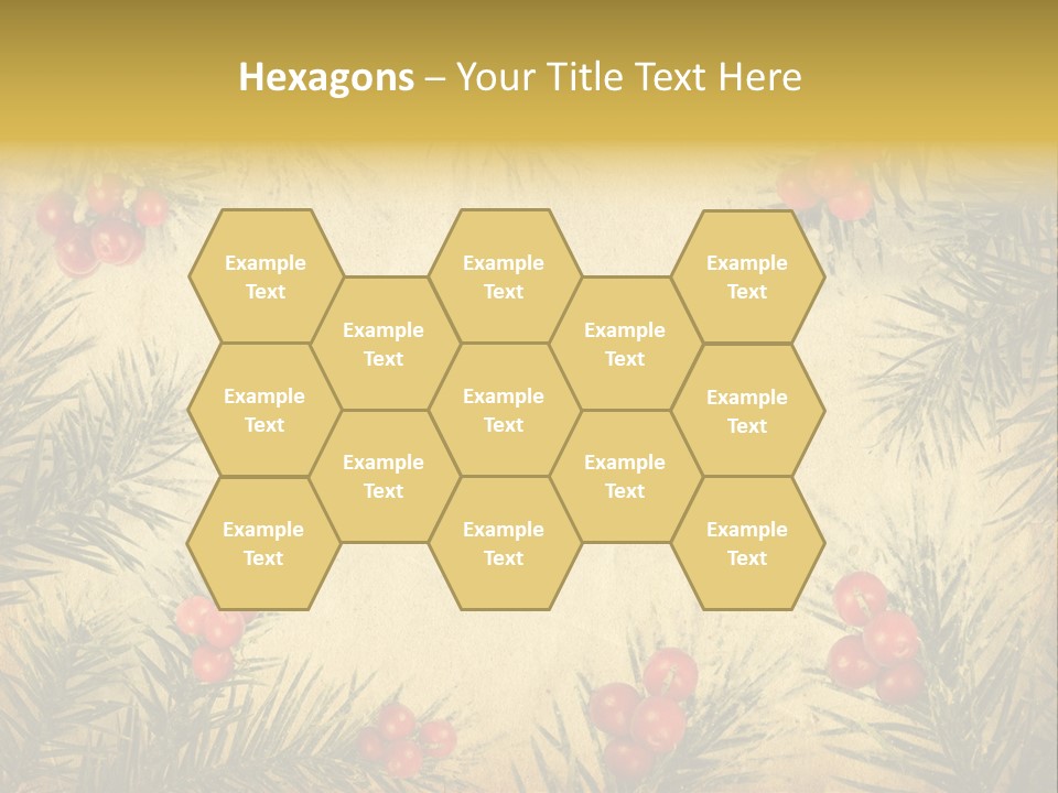 Old Christmas Card PowerPoint Template