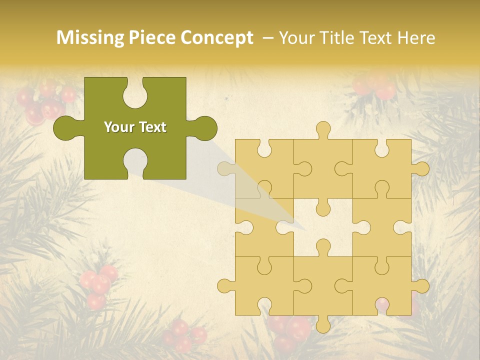 Old Christmas Card PowerPoint Template