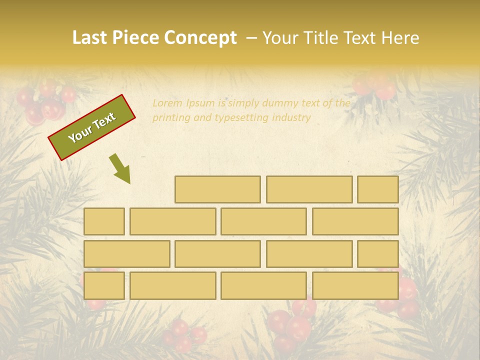 Old Christmas Card PowerPoint Template