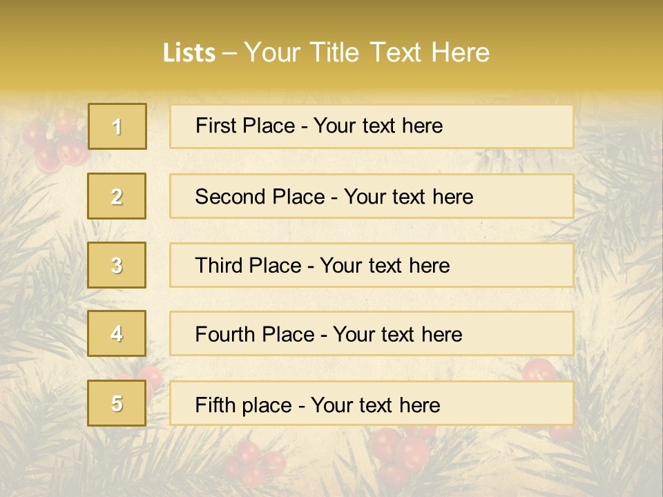 Old Christmas Card PowerPoint Template