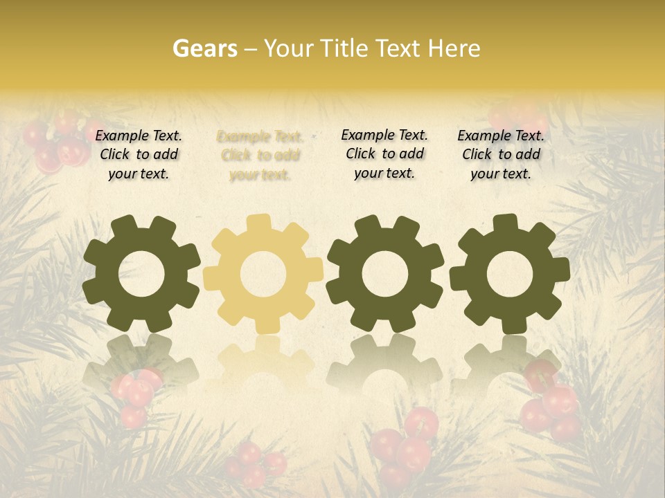 Old Christmas Card PowerPoint Template