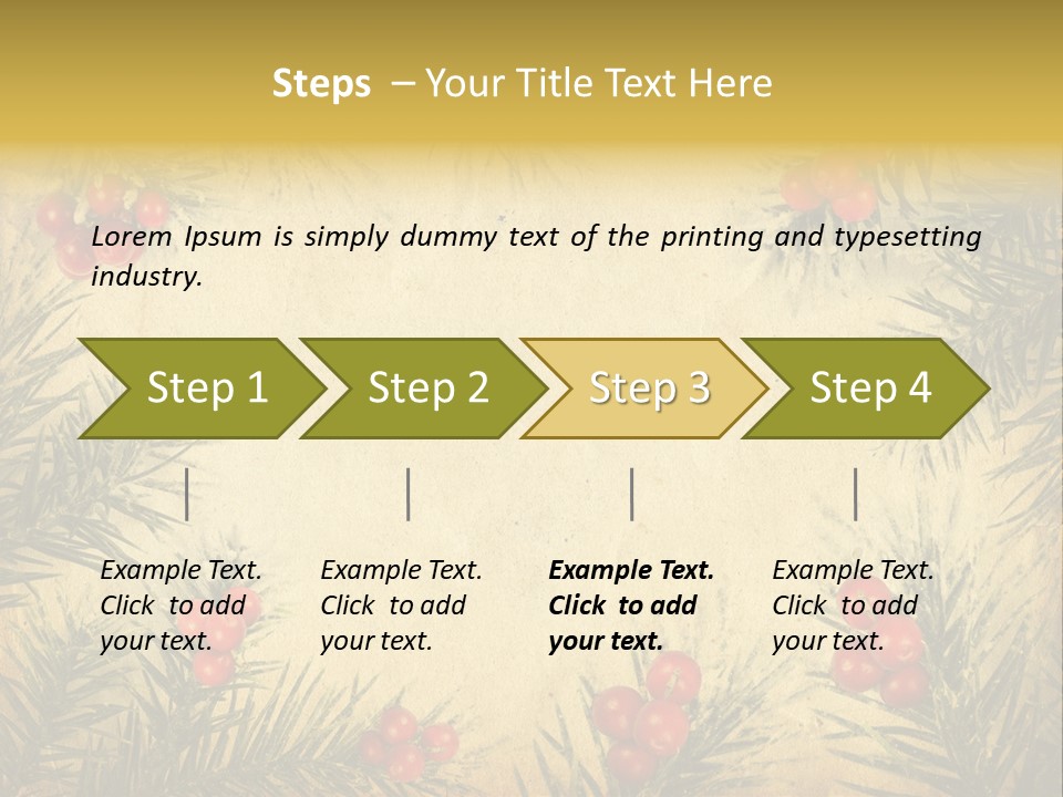 Old Christmas Card PowerPoint Template