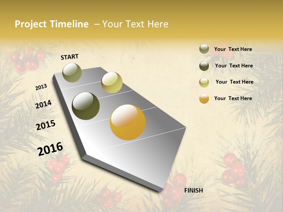 Old Christmas Card PowerPoint Template