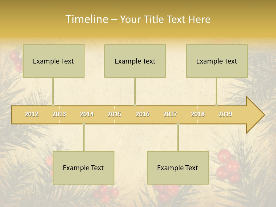 Old Christmas Card PowerPoint Template