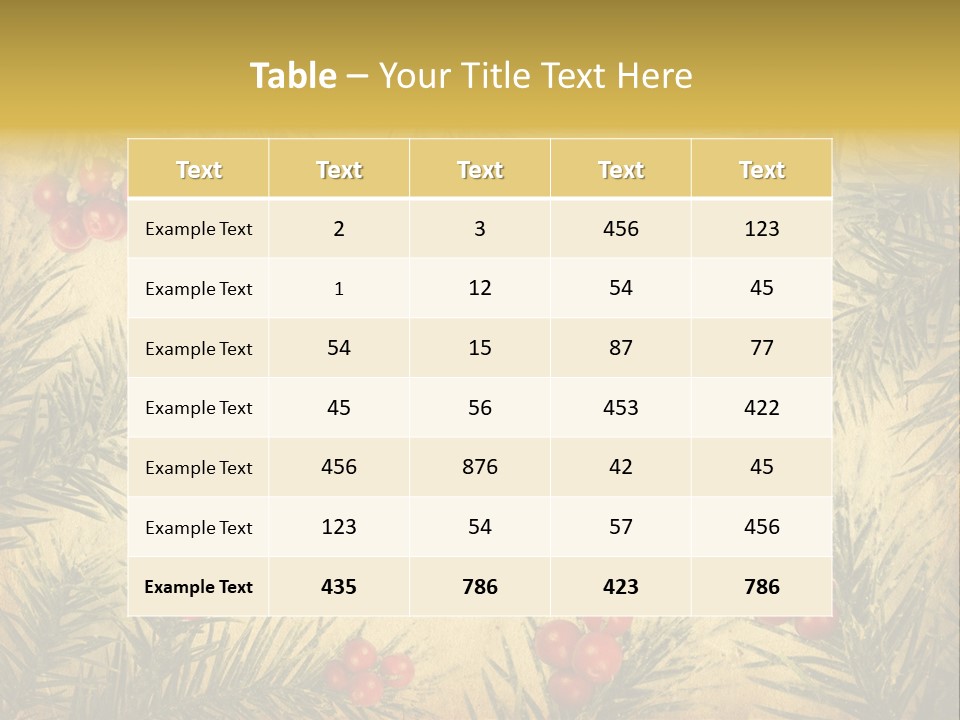 Old Christmas Card PowerPoint Template