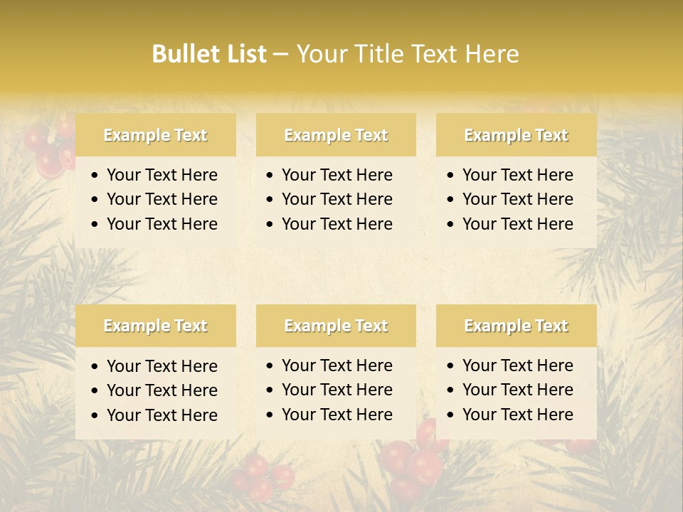 Old Christmas Card PowerPoint Template