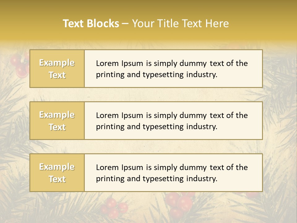 Old Christmas Card PowerPoint Template