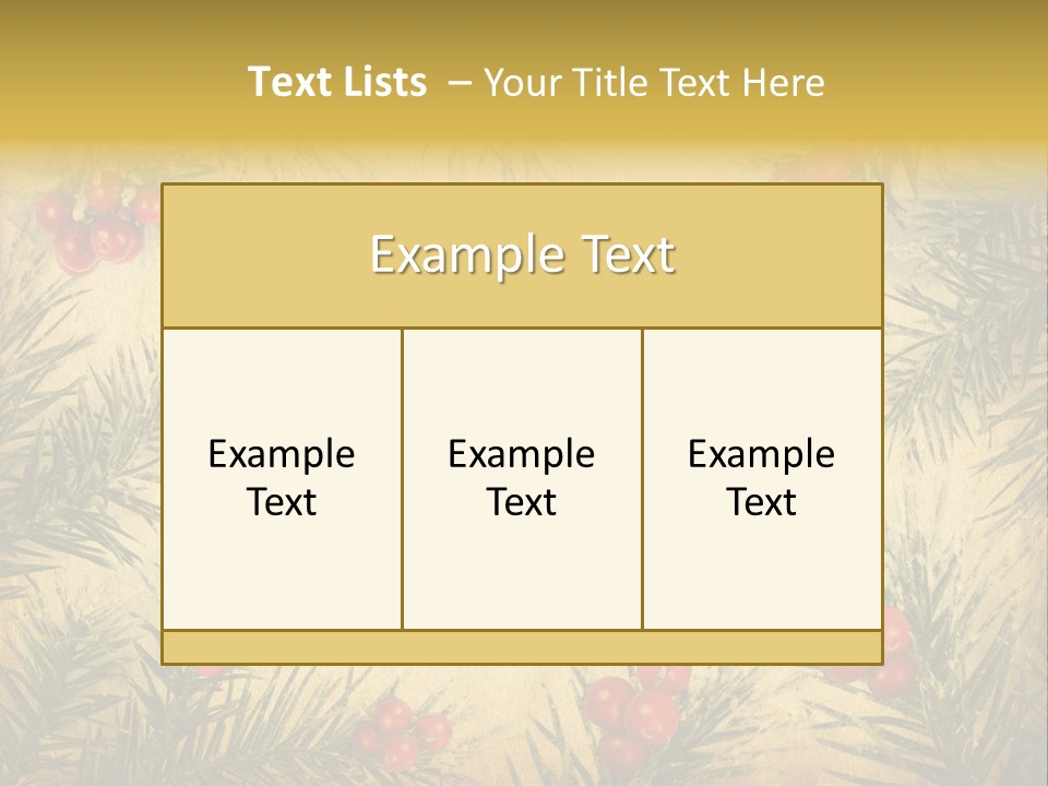 Old Christmas Card PowerPoint Template
