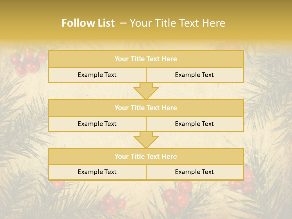 Old Christmas Card PowerPoint Template