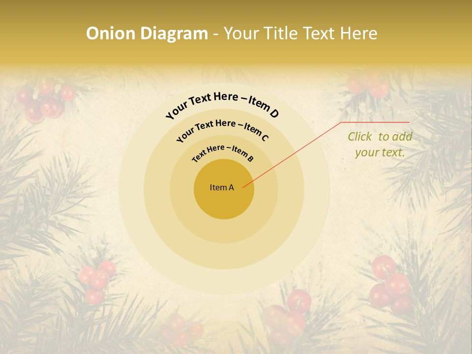 Old Christmas Card PowerPoint Template