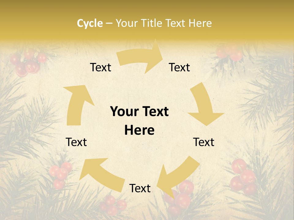 Old Christmas Card PowerPoint Template