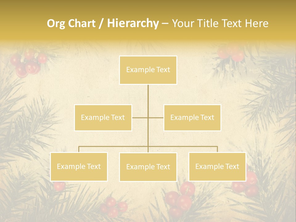 Old Christmas Card PowerPoint Template