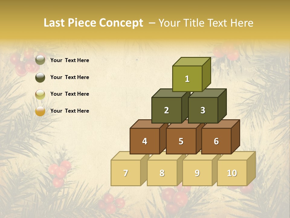 Old Christmas Card PowerPoint Template