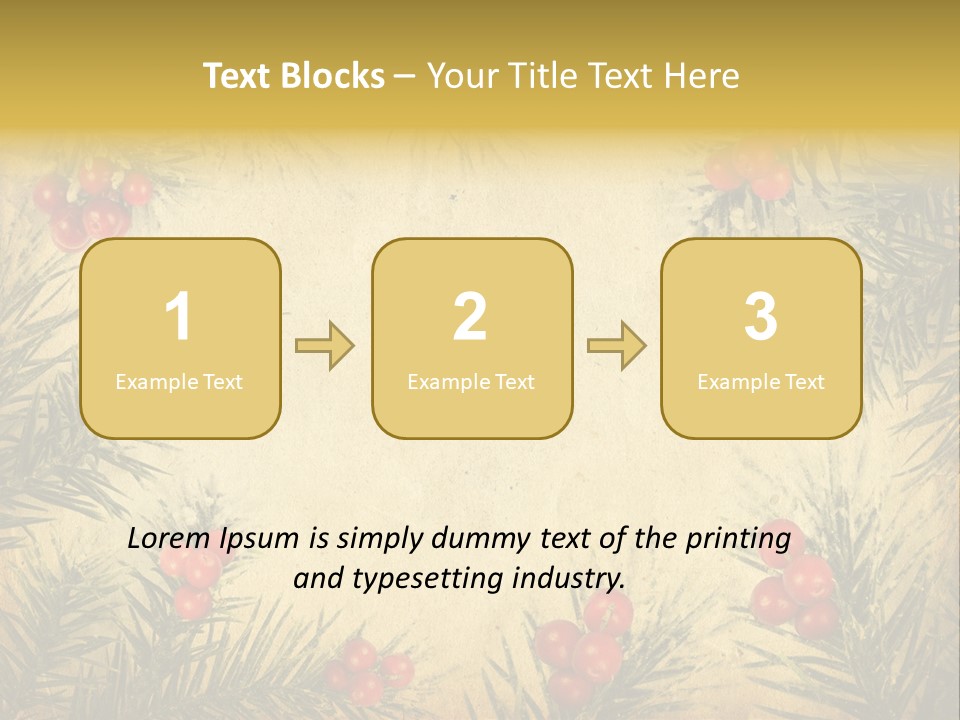 Old Christmas Card PowerPoint Template