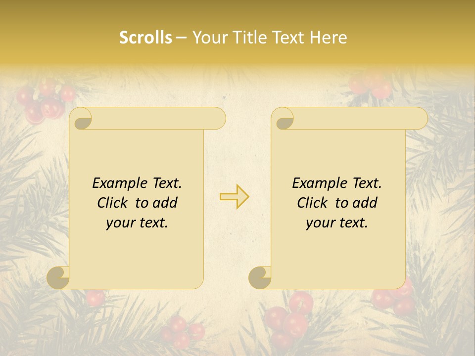 Old Christmas Card PowerPoint Template