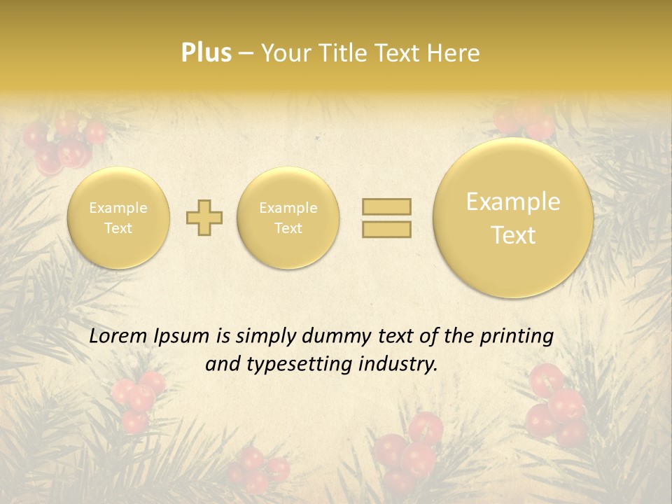 Old Christmas Card PowerPoint Template