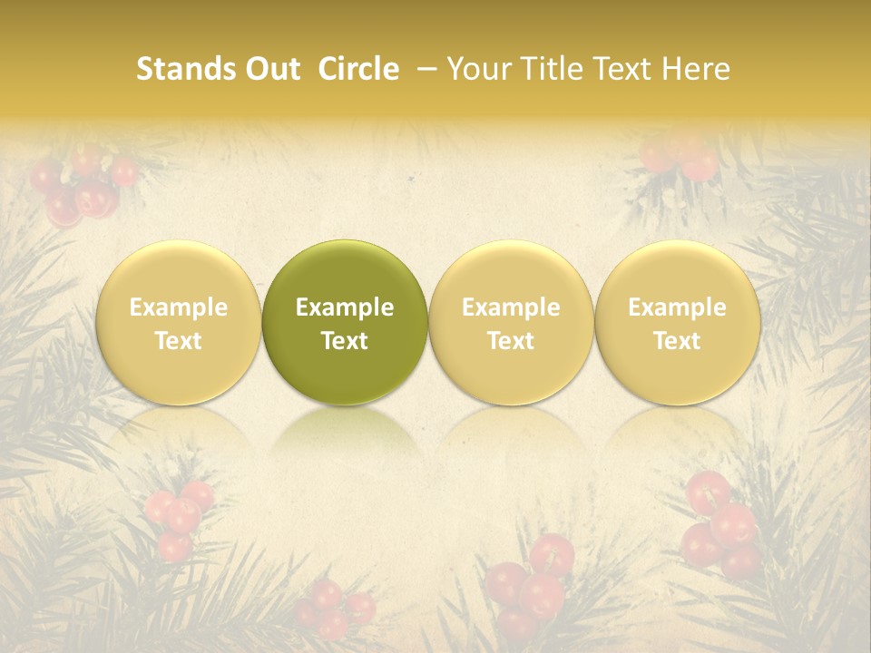 Old Christmas Card PowerPoint Template