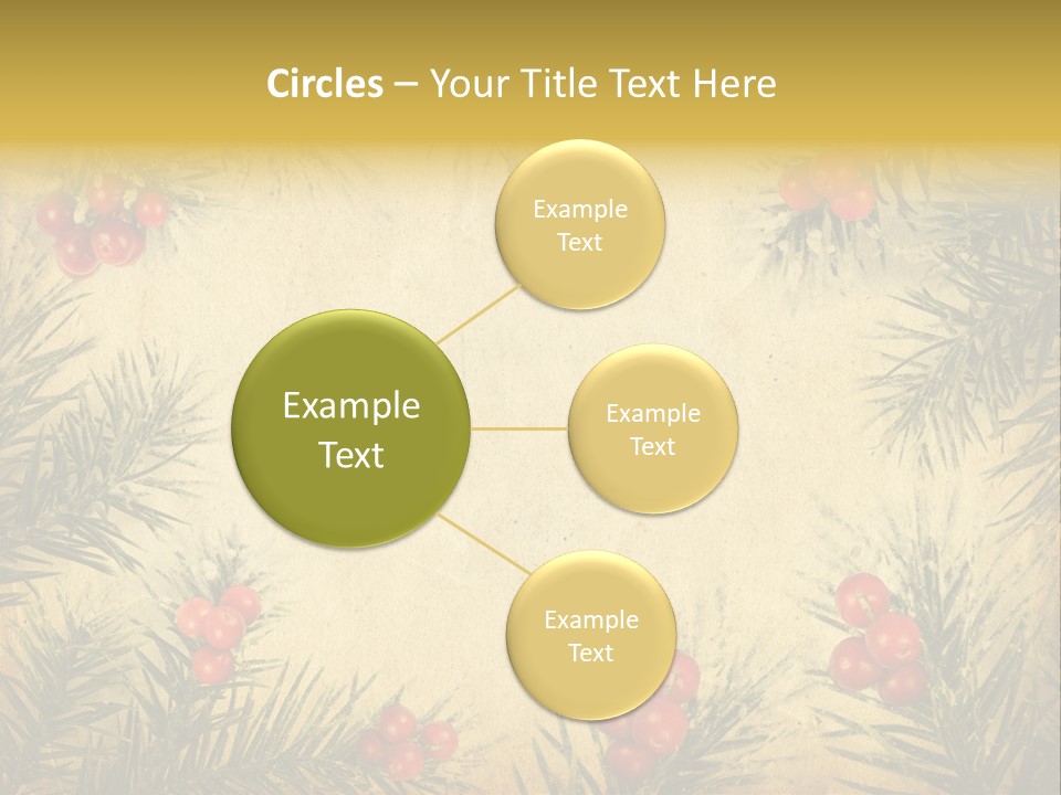 Old Christmas Card PowerPoint Template