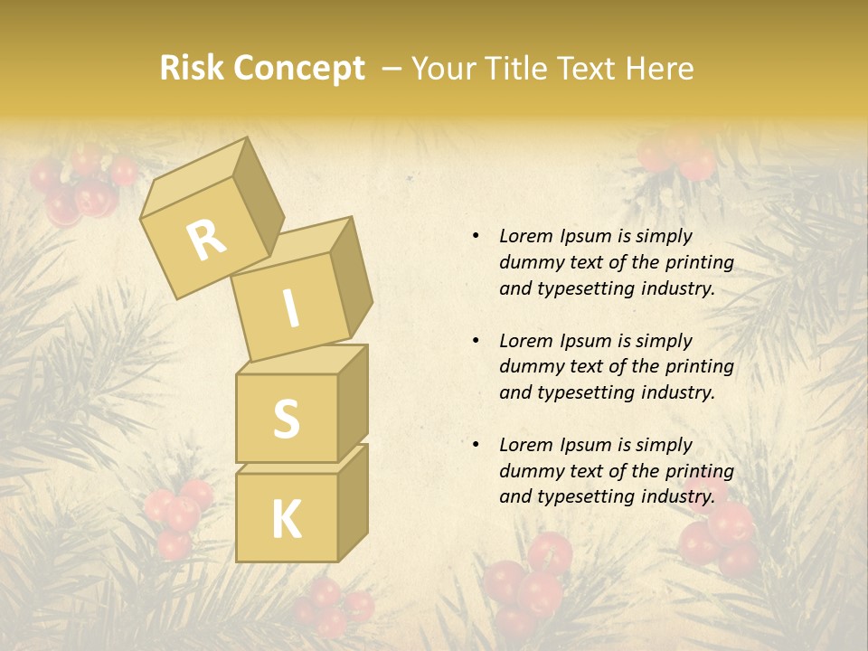 Old Christmas Card PowerPoint Template