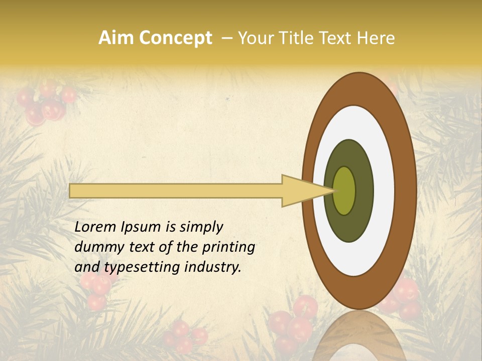 Old Christmas Card PowerPoint Template