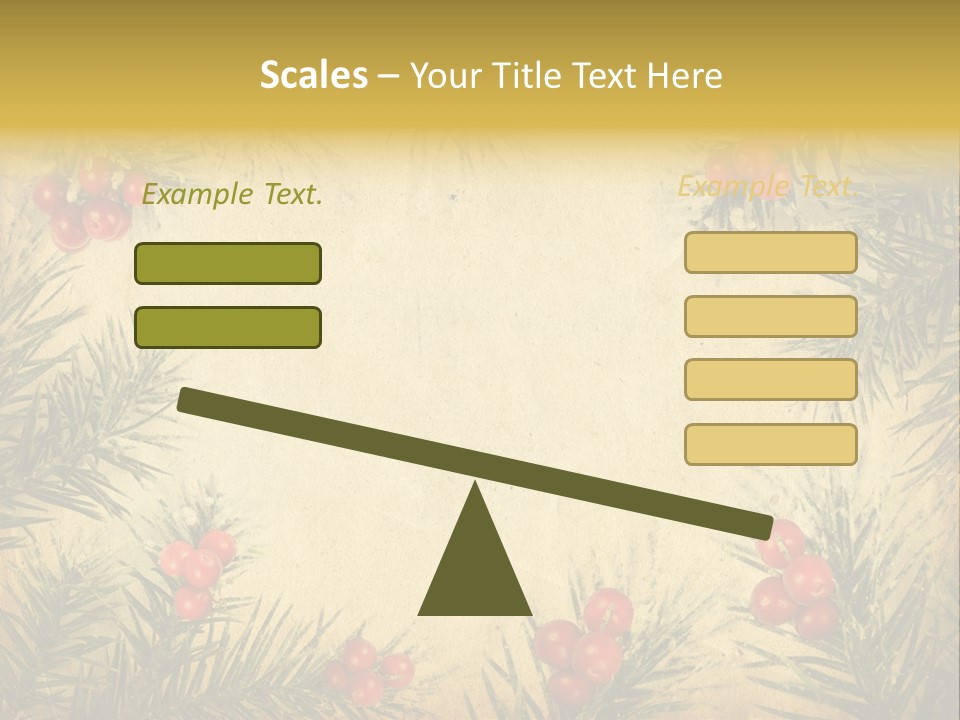 Old Christmas Card PowerPoint Template