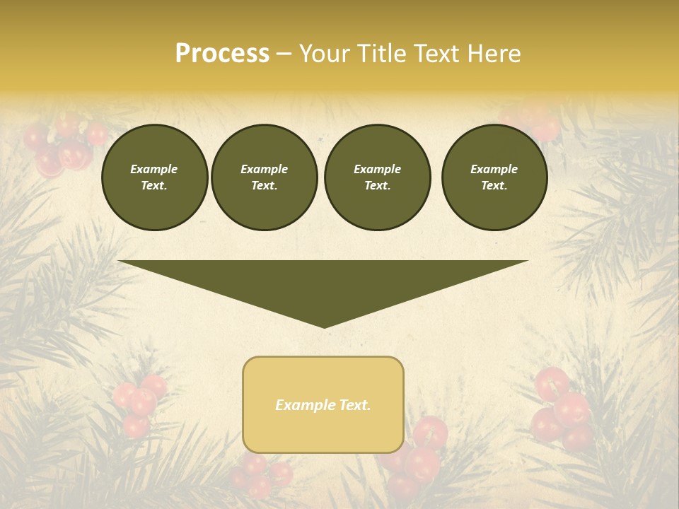 Old Christmas Card PowerPoint Template
