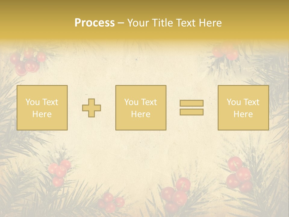 Old Christmas Card PowerPoint Template