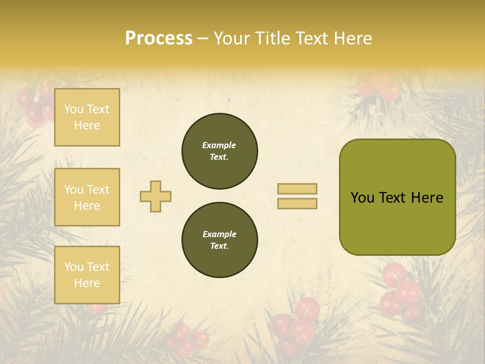 Old Christmas Card PowerPoint Template