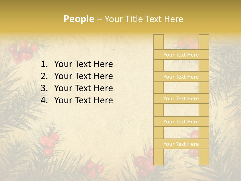 Old Christmas Card PowerPoint Template
