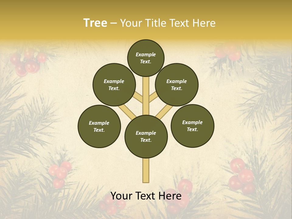 Old Christmas Card PowerPoint Template