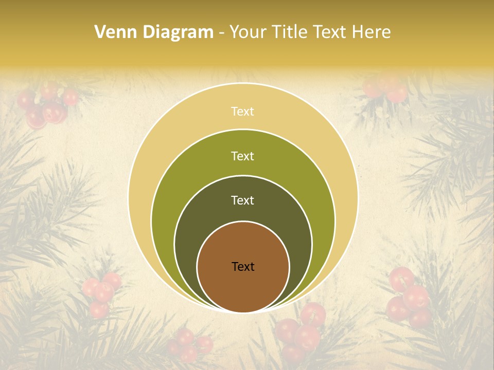 Old Christmas Card PowerPoint Template