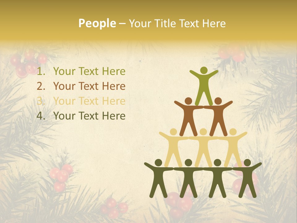 Old Christmas Card PowerPoint Template