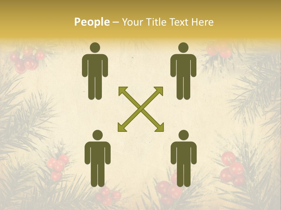 Old Christmas Card PowerPoint Template