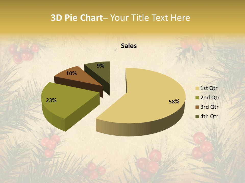 Old Christmas Card PowerPoint Template