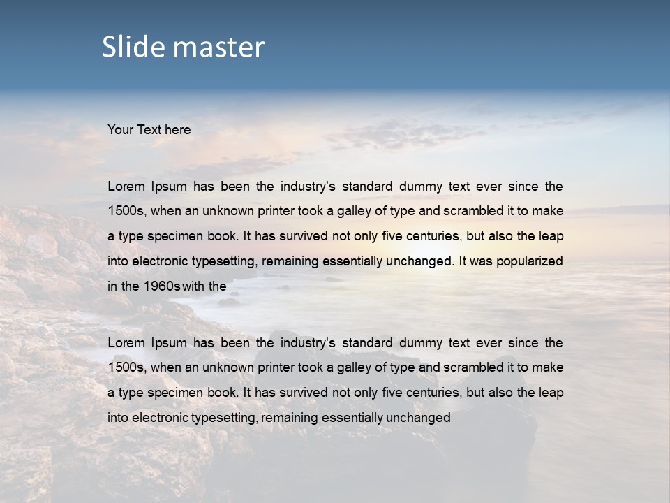 Beautiful Sea PowerPoint Template