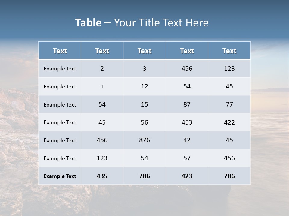 Beautiful Sea PowerPoint Template