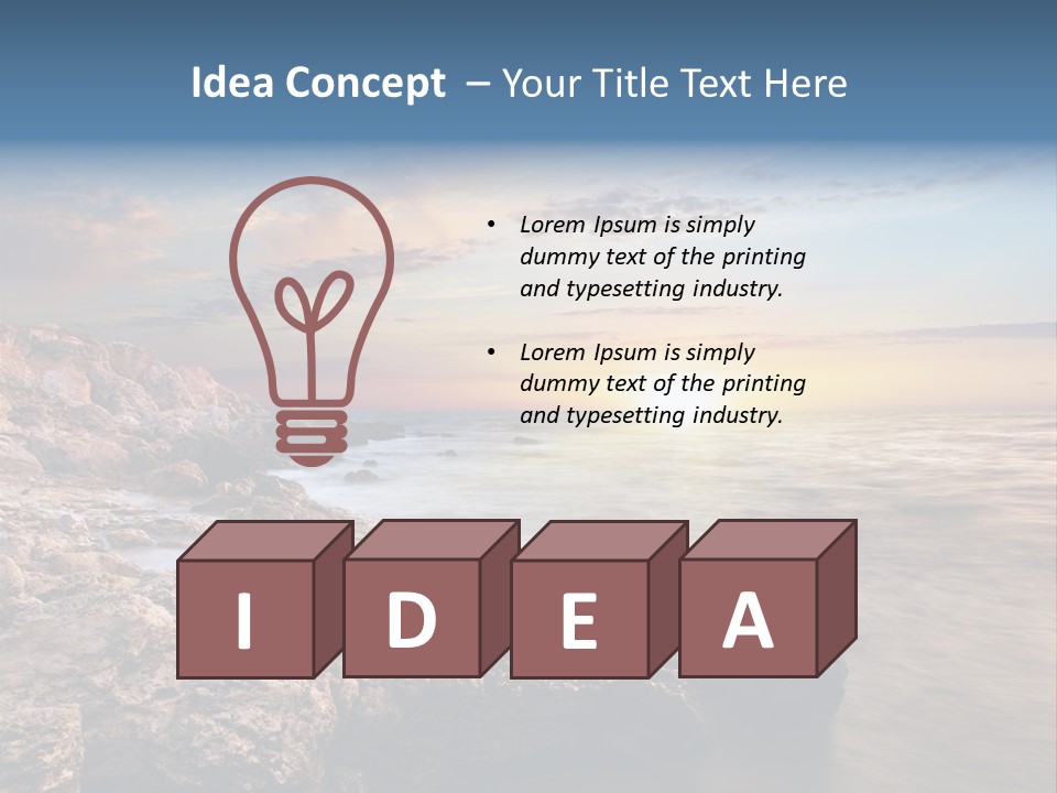 Beautiful Sea PowerPoint Template