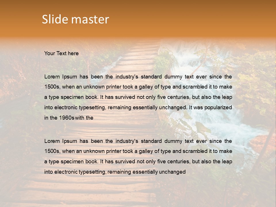 Waterfall Hd PowerPoint Template