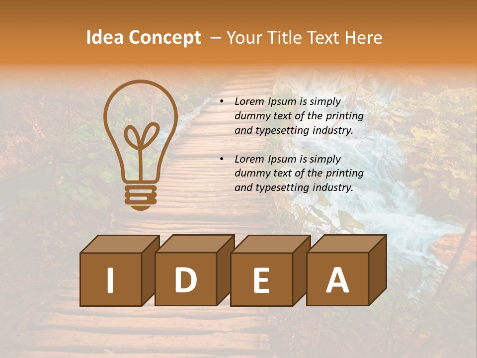 Waterfall Hd PowerPoint Template