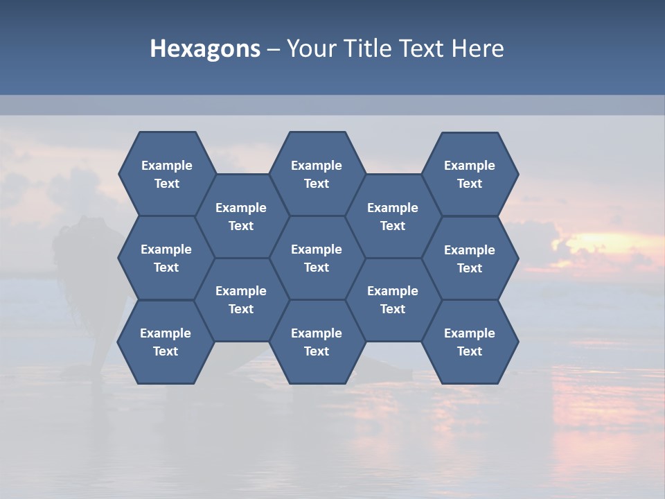 Woman In The Sunset PowerPoint Template