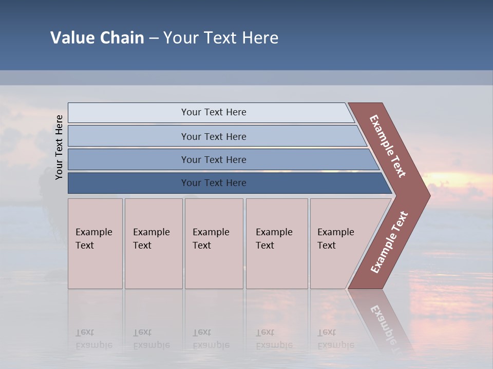 Woman In The Sunset PowerPoint Template
