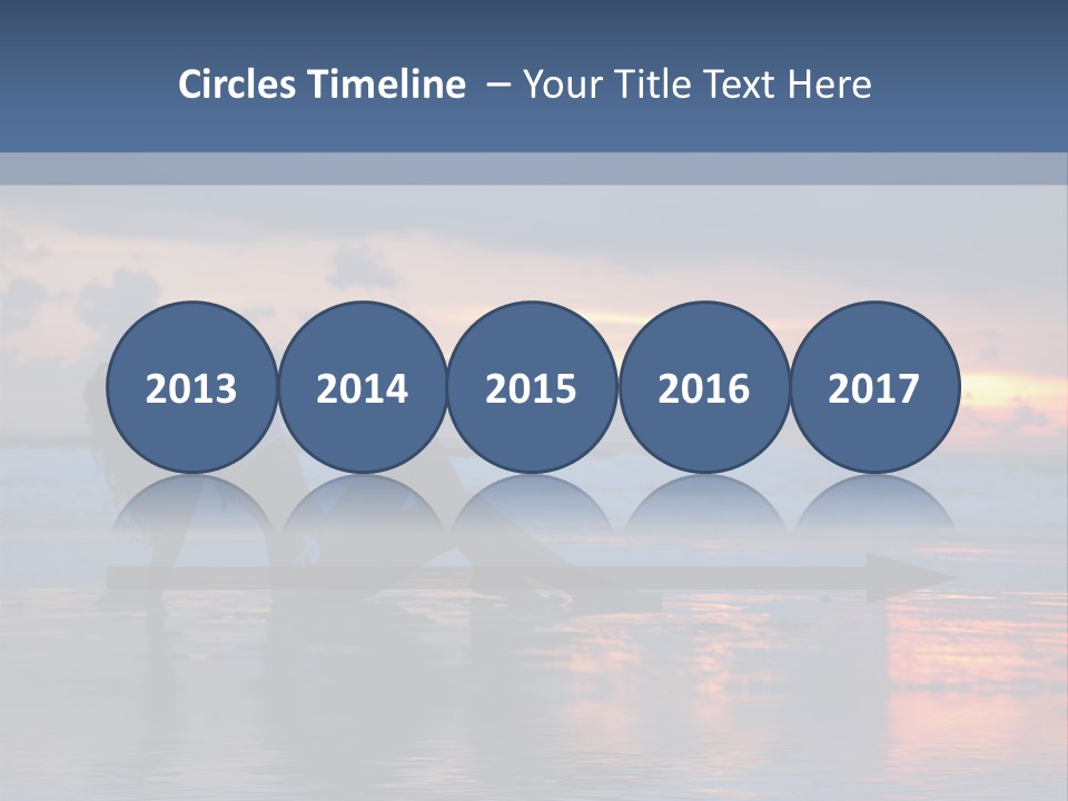 Woman In The Sunset PowerPoint Template