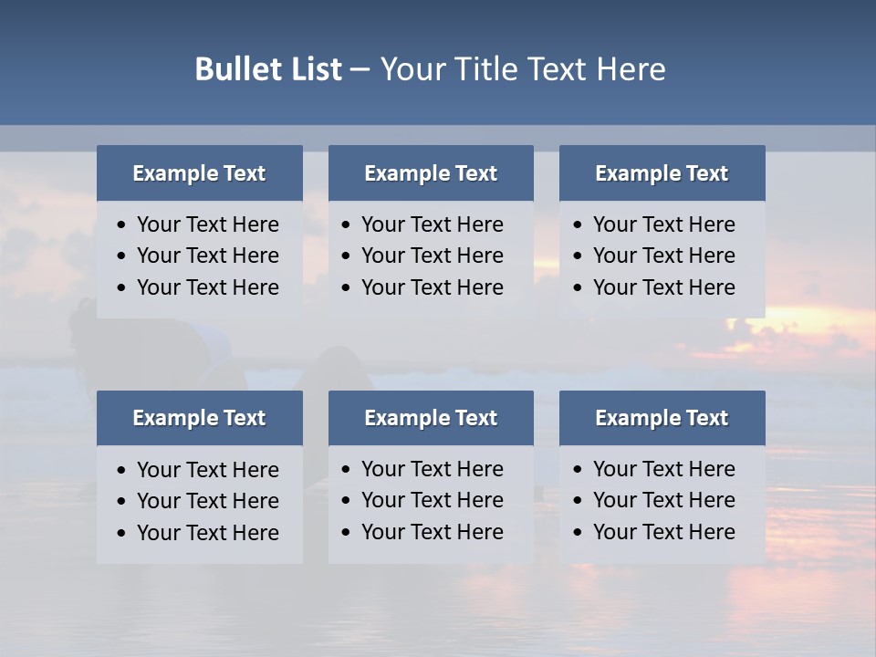 Woman In The Sunset PowerPoint Template