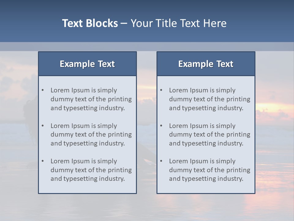 Woman In The Sunset PowerPoint Template