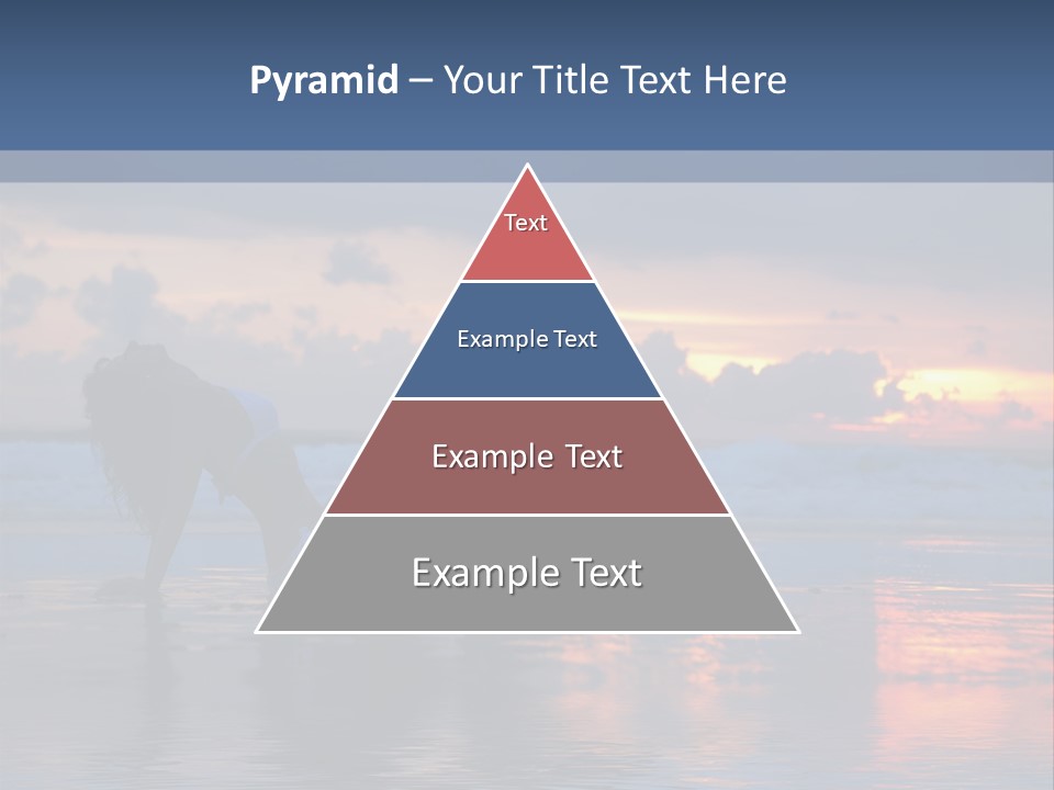 Woman In The Sunset PowerPoint Template