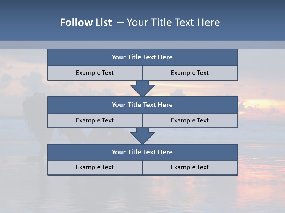 Woman In The Sunset PowerPoint Template