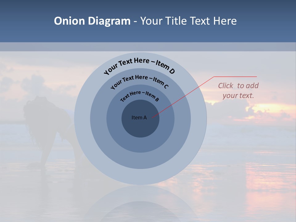 Woman In The Sunset PowerPoint Template