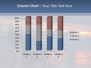 Woman In The Sunset PowerPoint Template