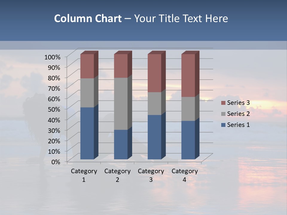 Woman In The Sunset PowerPoint Template