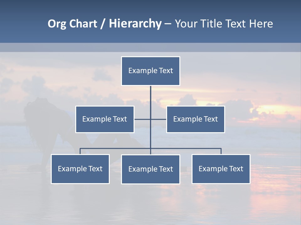 Woman In The Sunset PowerPoint Template